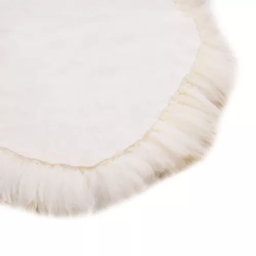  barna melanzsszínű báránybőr szőnyeg 60 x 90 cm 