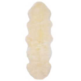  fehér báránybőr szőnyeg 60 x 180 cm 