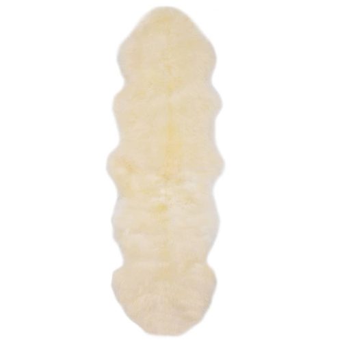  fehér báránybőr szőnyeg 60 x 180 cm 