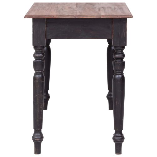  tömör mahagóni fa íróasztal 3 fiókkal 117 x 57 x 75 cm