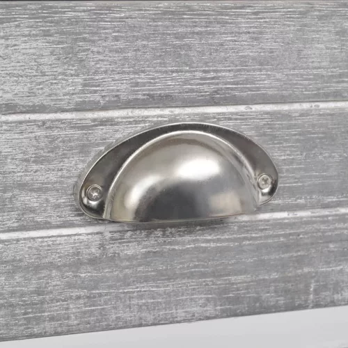  szürke és fehér császárfa éjjeliszekrény 38 x 28 x 45 cm 