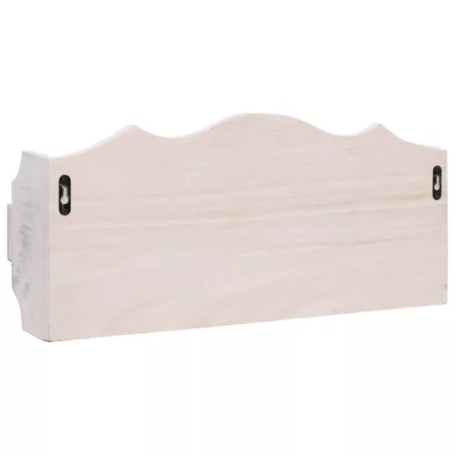  fehér fa fali fogas 50 x 10 x 23 cm