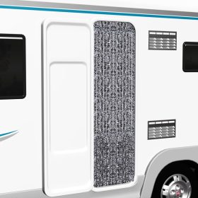  barna és bézs zsenília rovarfüggöny 56 x 185 cm