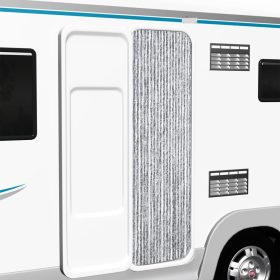  fehér és szürke zsenília rovarfüggöny 56 x 185 cm