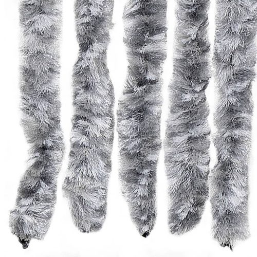  fehér és szürke zsenília rovarfüggöny 90 x 220 cm