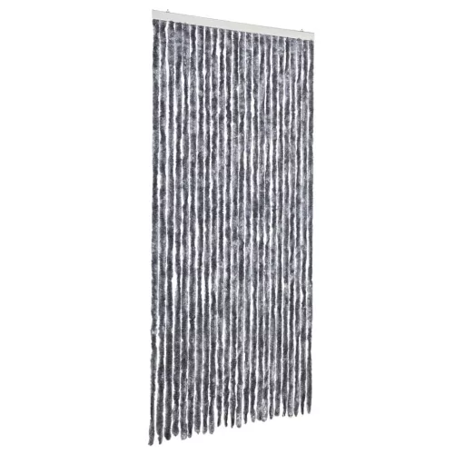  ezüstszínű zsenília rovarfüggöny 100 x 220 cm
