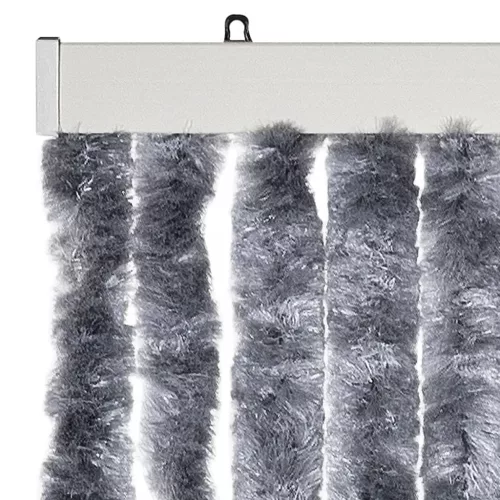  ezüstszínű zsenília rovarfüggöny 100 x 220 cm