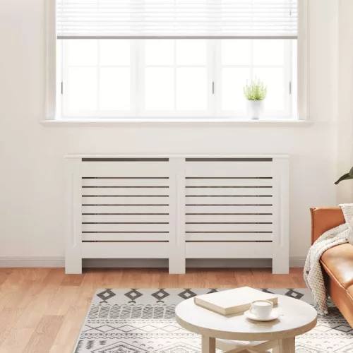  fehér MDF radiátorburkolat 152 x 19 x 81,5 cm