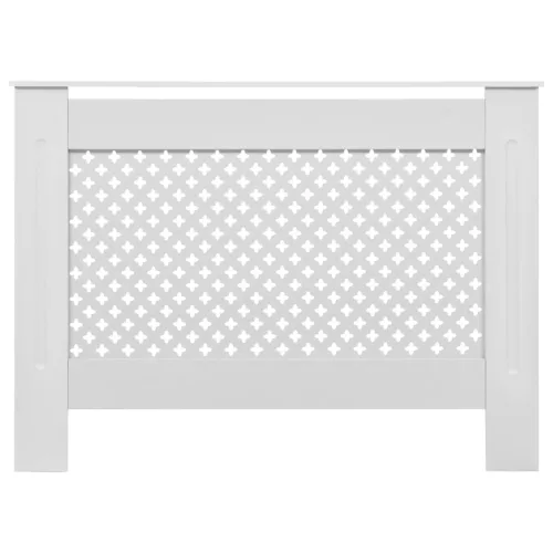  fehér MDF radiátorburkolat 112 x 19 x 81,5 cm