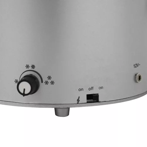  fehér havazó karácsonyfa ernyő alakú talppal 75 cm