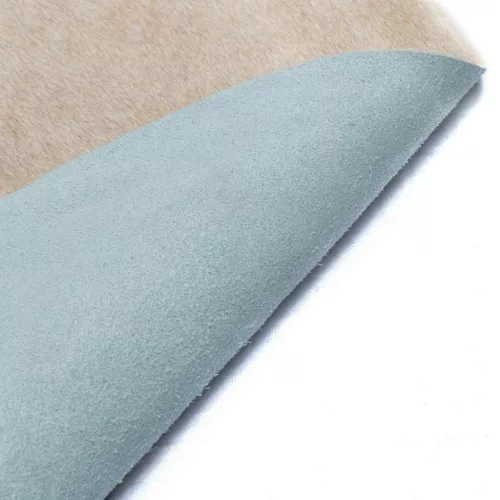  bézs színű valódi marhabőr szőnyeg 150 x 170 cm