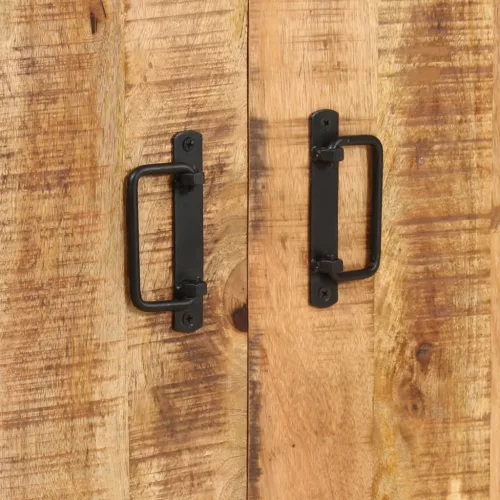  4-szintes nyers mangófa könyvespolc 124 x 30 x 180 cm