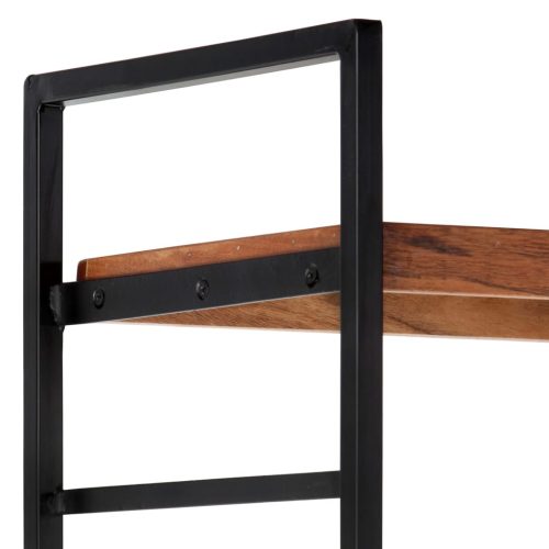  4-szintes tömör akácfa könyvespolc 80 x 30 x 180 cm