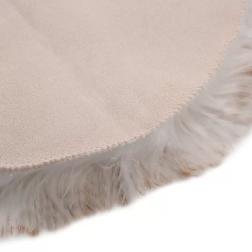  barna melanzsszínű műbáránybőr szőnyeg 60 x 90 cm