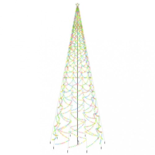 VID színes fényű karácsonyfa tüskével 3000 LED-del 300 cm