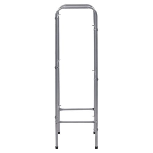  ezüst acél tárolópolc 3 ládához 50 x 33 x 116 cm