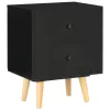  2 darab fekete tömör fenyőfa éjjeliszekrény  40 x 30 x 50 cm