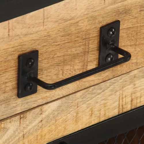  tömör nyers mangófa éjjeliszekrény 43 x 30 x 51 cm