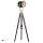  fekete háromlábú tömör mangófa állólámpa 171 cm