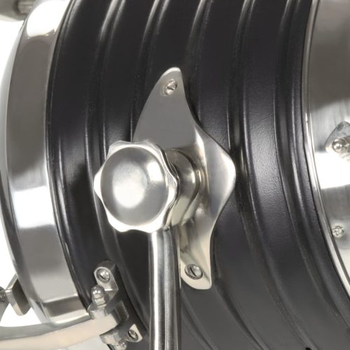  fekete háromlábú tömör mangófa állólámpa 171 cm