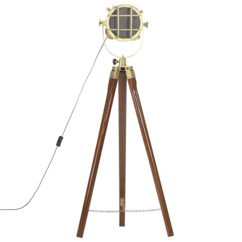  háromlábú tömör mangófa állólámpa 97 cm         