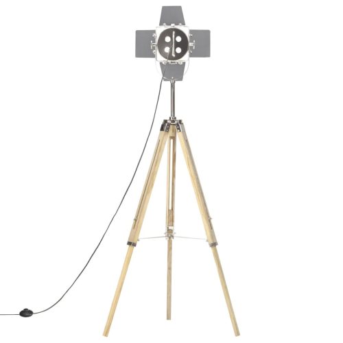  háromlábú tömör mangófa állólámpa 140 cm        