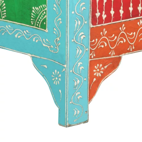  kézzel festett tömör mangófa éjjeliszekrény 40 x 30 x 50 cm