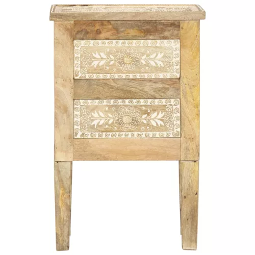  kézzel festett tömör mangófa éjjeliszekrény 40 x 30 x 60 cm