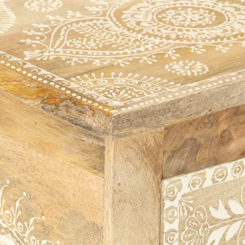  kézzel festett tömör mangófa éjjeliszekrény 40 x 30 x 60 cm