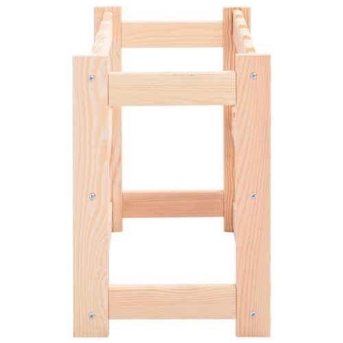  fenyőfa bortartó állvány 12 palackhoz