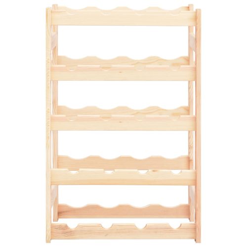  fenyőfa bortartó állvány 20 palackhoz