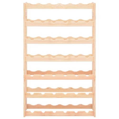  fenyőfa bortartó állvány 42 palackhoz