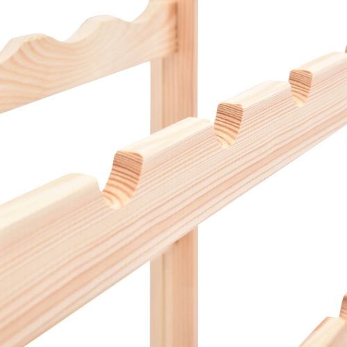  fenyőfa bortartó állvány 42 palackhoz