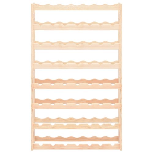  fenyőfa bortartó állvány 56 palackhoz