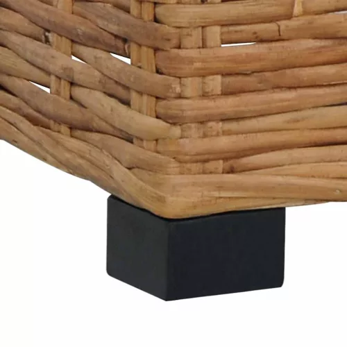  természetes rattan lábtartó párnával