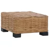  természetes rattan dohányzóasztal 47 x 47 x 28 cm