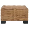  természetes rattan dohányzóasztal 47 x 47 x 28 cm