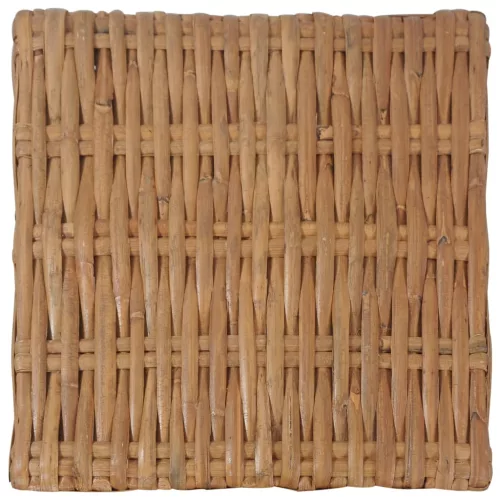  természetes rattan dohányzóasztal 47 x 47 x 28 cm
