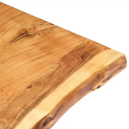  tömör akácfa asztallap 80 x (50-60) x 2,5 cm