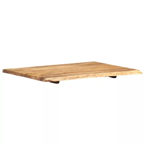  tömör akácfa asztallap 80 x (50-60) x 2,5 cm