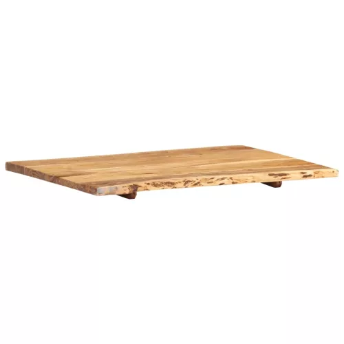  tömör akácfa asztallap 80 x (50-60) x 2,5 cm