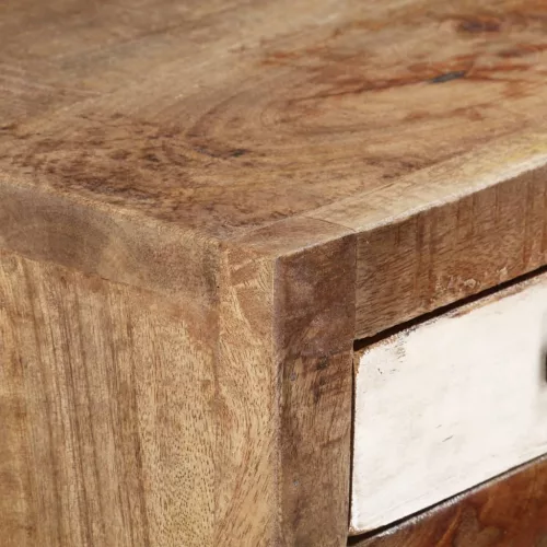  tömör újrahasznosított fa fiókos szekrény 45 x 30 x 105 cm