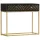  fekete és aranyszínű tömör mangófa tálalóasztal 90 x 30 x 75 cm