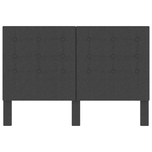  sötétszürke szövet steppelt fejvég 140 x 200 cm 