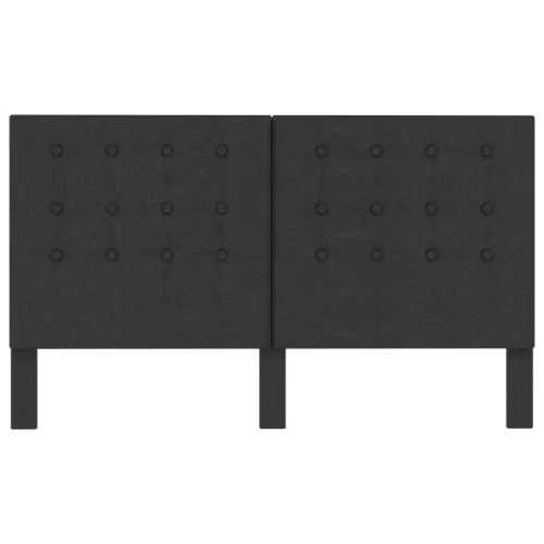  sötétszürke szövet steppelt fejvég 160 x 200 cm 