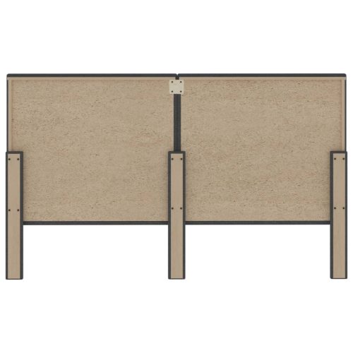  sötétszürke szövet steppelt fejvég 160 x 200 cm 