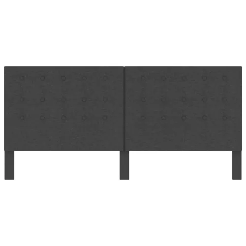  sötétszürke szövet steppelt fejvég 200 x 200 cm 