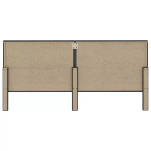  sötétszürke szövet steppelt fejvég 200 x 200 cm 