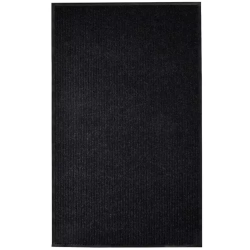  fekete PVC lábtörlő 117x220 cm
