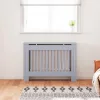 antracitszürke MDF radiátorburkolat 112 x 19 x 81,5 cm